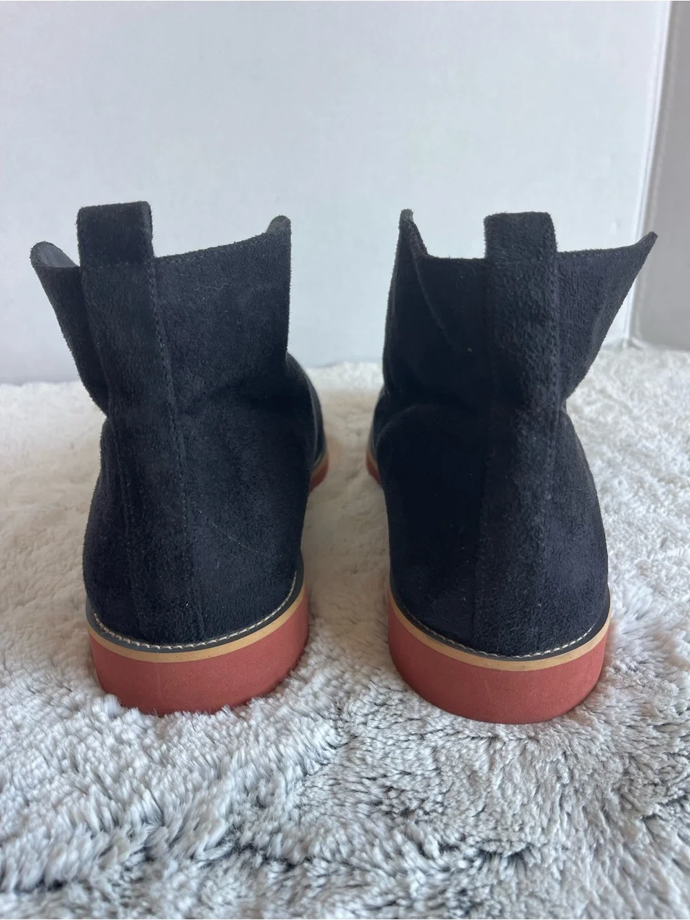 Good Guys don’t wear leather vegan suede chukka AYITA 2 desert black boots sz 10